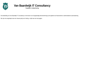 baardwijk consultancy hosting it kijkt net nieuw overgestapt pagina partij test test-pagina v.o.f we
