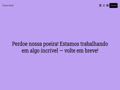 acessar algo brasil brev em encontrada estamos facebok incrivel instagram linkedin nossa não pagina paixao perdoe poeira trabalhando volt
