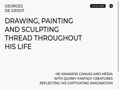 an and artist awaken canvas captivat connect creatures drawing fantasy georges georgesdegrot go grot he his imagination instagram journey lif media painting quirky reflect s sculpting thread throughout twitter up wallet with x