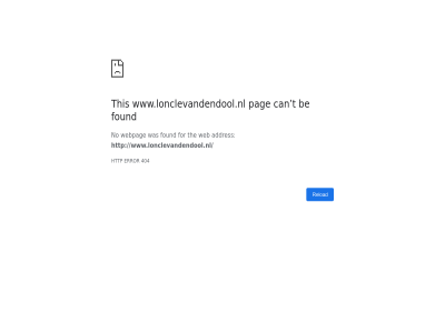 404 addres be can error for found http no pag reload t the this web webpag www.lonclevandendool.nl