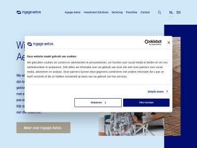 2 6 aanpass advertenties adverter aetos analys analyser basis begint bied bouw build combiner contact content cookies crer daarom del detail disclaimer drom echt financiel franchis functies futur gebruik gegeven gelov groei iederen informatie ingag ingage-aetos investment kijk kunt maakt media nl onz partner pas personaliser privacyverklar servic services sit social solid solution sterk the toekomst toekomstdrom toestan ton verstrekt verzameld vooruit waarin waarmak we websit websiteverker wereld wij will