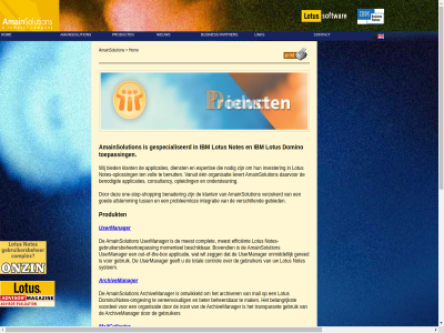 2011 amainsolution applicatie archivemanager beher bov busines bv consultancy contact detacher dienst disclaimer domino gebruikersbeher gespecialiseerd hom ibm installaties link lotus mailcollector management migraties nieuw notes ontwikkel partner performanc product produkt toepass tuning user usermanager