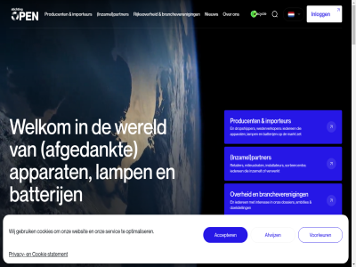 06 079 1 11 2 2023 2026 22 2719 7 760 76846563 85 accepter accu afdankket afgedankt afsprak afval afvalbeheerbijdrag afwijz all ambities apparat baron batterij bedrijf bedrijv belang betaalt bindend blijv brancheveren bred brengt bron buitenland cenelec cenelec-certificer certificer chat check circulair circulariteit coalitieakkoord consument contact content cookie cookies coubertinlan disclaimer doe doelstell dossier download dropshipper economie educatie eerst eindig elektrisch en/of eu eu-lidstat export februari fiet ga gebruik gebruikt geregeld goed grag help hergebruik hiervor hoogt iederen importeur inclusief info@stichting-open.org inleverpunt inlogg inschrijv installateur instrument interes inzamel inzamelt inzameltip jaarlijk jaarverslag januari jij jou kennis kennisdel kennisplatform kerntak klik kvk kvk-nummer lamp lat leestijd les lidstat markt milieustrat min namen nederland nieuw nl nummer onz open opgav ophaalverzoek optimaliser organisatie over partner persbericht pijltjes plaats platform poort privacy producent producent/importeur/wederverkoper producentenverantwoord producenten­verantwoord product proefproject rapporter reactie recycl regel registratiecheck registrer retailer rijksover s sam servic skip sorteercentra sorter statement steun stichting terecht to toepass transparant upv vakbeurz verantwoord verder vergoed verwerk verwerkt via vind voldoe voorkeur voorlicht voorwaard waardevoll waarin wanner we websit wecycl wecycle-inleverpunt wecycle.nl wecyclevoorbedrijven.nl wederverkoper welkom wereld werkt wet wettelijk wij zet zien zoetermer zonnepanel