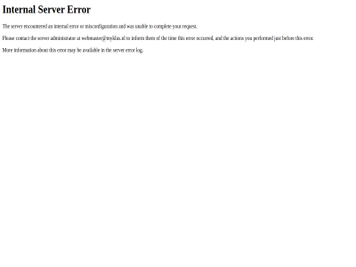 500 error internal server