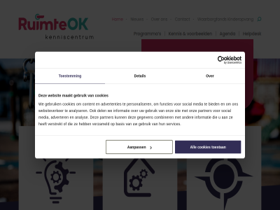 aanpass advertenties adverter agenda all analys analyser basis bied combiner contact content cookies del detail functies gan gebruik gegeven helpdesk homepag impact informatie inhoud kennis kinderopvang maakt main media menu navigation nieuw ok ondersteun onz overslan partner personaliser programma ruimt ruimte-ok s services sit social toestan toestemm top verstrekt verzameld voorbeeld waarborgfond we websit websiteverker