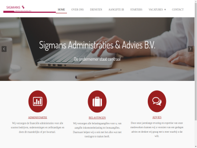 2019 2026 aangift administartie administraties advies all b.v bedrijv belast belastingaangiftes central contact daarnaast denk dienst ervar expertis financiel gedeg grag help hom ib inkomstenbelast jarenlang kwartal loonaangiftes maandelijk mak medewerker mee ondernem ondernemer onz per sigman soort starter stat toeslag vacatures verzorg voorzien waarbij wij wilt zelfstand