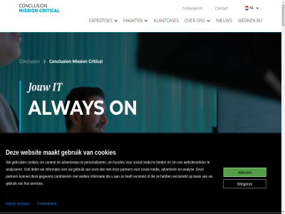 +31651816669 0 1 2025 24/7 3 8 advertenties adverter afhank akkoord all alway analys analyser applicatiebeher basis bedrijfscontinuiteit bedrijfskritisch bedrijv behoud bekijk benieuwd beschik beteken bied blijf blijft blijv blijvend bundel busines businesstransformatie by cases cloud collega combiner complexiteit conclusion concurrentie conlusion.nl contact content control conversietrack cookiebeleid cookies critical dagelijk del detail development devop dienst dienstverlener differently digital dna doe don draaiend duurzam ecologisch ecosystem ecow elkar energie essentieel expertbedrijv expertis expertises fit fit-for-purpos for functies fundament garander gebied gebruik gegeven grag grootst hart houd huishouden hulp hybrid ict impact informatie innovatie integratie interes it it-dienstverlener it-netwerkbeher it-omgev it-services jochem jou jouw klant klantcases klein kom kracht kwaliteit les lettertjes lever lierop logistiek maakt maatschappij mak management manager manier markt media migraties miljoen missie missiekritisch mission naast nauw nederland neemt nem netwerkbeher nieuw nl nodig noem nutsvoorzien omgev on ontdek ontzorgt onz oog open operationel optimal organisatie organisaties over overdracht partner personaliser peter peter.shevtzoff@conclusion.nl piwik platform powered privacy pro proces process professional puntjes purpos regievoer reiziger reizigersvervoer remarket rijkswaterstat ruim s sam samenwerk security servic services shevtzoff sit social spel stan succesverhal technologie thema toe toekomst toenem toestan trot uitdag utilities vacatureoverzicht vacatures veerkracht veilig verantwoord verder versnell verstor verstrekt vervoer verwev verzameld verzorgd vital volg volled voltooit voorkom vrijwel we webanalys websit websiteverker weerbar weiger wendbar werk windpark workload zodat zoek zorg