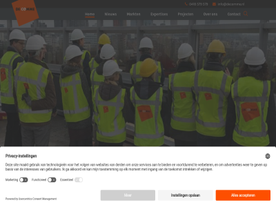 0418 579 bouwprojectmanagement bouwprojectmanagementbureau comm contact expertises hom info@decomme.nl markt nieuw project projectmanagement