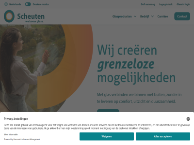aanvrag bedrijf binn buit carrièr comfort contact crer donker dop duurzam glas glasbok glasproduct glassist grenzeloz informatie instell leg les lever login modus mogelijk nederland privacy privacy-instell scheut uitzicht verbind verder we wij