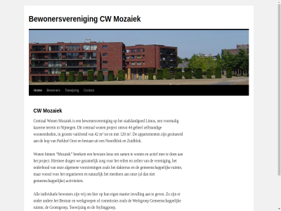 120 42 44 actief activiteit algemen all appartement bestan bestur betekent bewoner bewonersveren bewust binn central commissies contact cw dakterras drag eig ga gehel gemaakt gemeenschapp gesitueerd gev gezam groengroep grot hiermee hom individuel inhoud invull kazern keus kop limos m manier mee meedoen mogelijk mozaiek natur nijmeg noordblok omvat onderhoud onz oost organiser parkhof project reil ruimt sam stadslandgoed stylinggroep terrein toewijz varier veren vooral voormal voorzien vrij we werkgroep won woonen wordpres zeil zelfstand zoal zorg zuidblok
