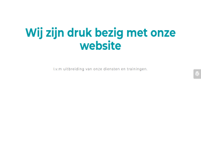 bezig construction dienst druk i.v.m onz proambu training uitbreid under websit wij
