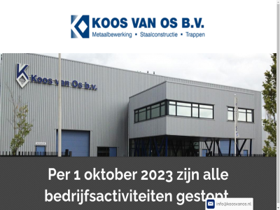 1 2023 all b.v bedrijfsactiviteit gestopt info@koosvanos.nl kos oktober os per