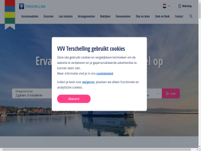 +31 0 1 19 19a 2 20 2024 2025 24 25 3 30 31 4 443000 5 562 6 8 8881 9 aanbod aanmeld accommodatie accommodaties activiteit adress advertenties afsluit akkoord all allemal allen alvast analytisch appartement arrangement auto balie barentszkad bc bedrijv beginn begint behoort bekijk belangrijk belef benieuwd bent bepaald berenlop beschik betal bezienswaard bezoekj bied bijzonder bloei boek boschplat bot buitendijk bungalow camping chalet complet contact cookiebeleid cookies dag dagarrangement dark delicatess di disclaimer do doeks donker dorp duin duisternis echt een eenvoud eig eiland eilandgevoel eindeloz ervar even evenement excursie excursies familie fantastisch fiet fiets fietsboekj fjoertoer functionel ga gast gebruikt gehoud gehuurd gelijk geniet genoeg gepersonaliseerd gevar gezell groepsaccommodatie h h-t harling hebt heerlijk heid hel helemal hemelvaart hemelvaartwek herfstvakantie honderd hotel huisdier hur ideal indien informatie ingericht inschrijv jar kant kerstvakantie keuz kies kiest kijk kinder klantenservic kun kunt lang last lat lekker les lux ma mee meest meivakantie meld minutes mogelijk mooist musea naast natur natuurgebied nederland nieuwsbrief nodig noem nou oerol onlin ontdek overnacht overtocht overzicht paadjes paasvakantie pak pas person pinkster plaats plek polder populair prachtig proeft rac rederij reisgezelschap reisperiod reiz reserver rijd roeiwedstrijd rolstoelvriend rout ruikt ruim schep schoolvakanties selectie sit sky slaapplek snel soort stippel strand strandwandel stukj t techniek telefon tent terschell terschellinger ticket tijden tijdig tip tuss typ typisch uitgebreid uitgestrekt uitwaai vacatures vakantie vakantiehuis vakantiehuisjes vakantiehuiz veelgesteld veilig vel verbeter verblijf vergelijk verhur verschill vier vind voelt volg voorjaarsvakantie voorjar voorpret voorwaard vr vrag vriend vrijdag vvv waard wad waddeneiland waddenzee wandel war we webcam webshop websit weekend weg weiger welk welkom wer wereld werelderfgoe