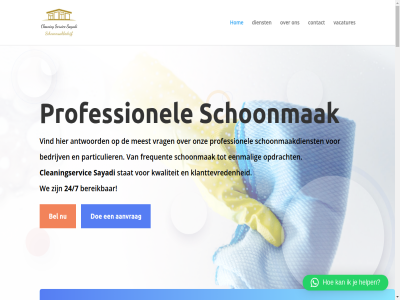 1 100 2 24/7 4 aandacht aanpak aanvrag antwoord bedient bedrijv behoeft bel bent bereik beschik bestat betrouw bied blijv boek bouwket bred cleaning cleaningservic concessies contact dienst dienstverlen doe eenmal eig elk ervar ervor f.a.q familiebedrijf frequent gan garant gat gebeurt gegarandeerd gehel gemaakt grot help hom huisoplever ieder inbegrep jarenlang juist jullie kantor klant klanttevred klein klus kom kostelos kunt kwaliteit lat loss mat meest nik offert onderhoudsprogramma onderl onz opdracht oploss particulier personel prijs problem professional professionel regio reinig reken resultat s samenwerk sayadi scala schon schoonmaakbeurt schoonmaakdienst schoonmaakmiddel schoonmaakprogramma schoonmaaksector schoonmak sector servic specifiek sporthal stan stat sterk strev team terug terugker tevred uitdag uitvoer vacatures vak veelzijd verbouw verdiep verhuiz vind voel volled vrag we weg welk welkom welkomstwoord wens werk wij wilt zakelijk zer zorg zorgvuld zowel