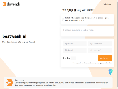 250.000 all beher bemiddel bestwash.nl brengt deal dienst doel domeinnam dovendi elkar gegeven goed grag interes international invull kop koper nam nederland offert ontvang partij ruim verkop verkoper verstur via vrijblijv we
