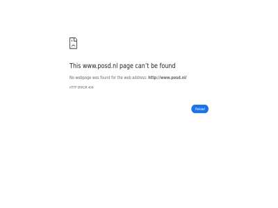 404 addres be can error for found http no pag reload t the this web webpag www.posd.nl