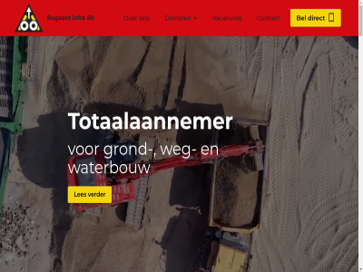 bel bogaard bv contact dienst direct grond infra les totaalaannemer vacatures verder waterbouw weg