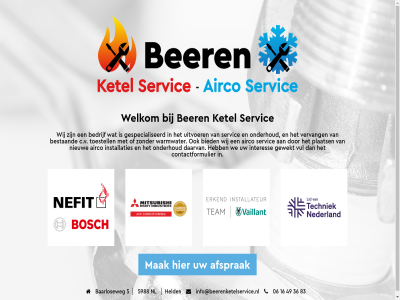 06 16 36 49 5 5988 83 afsprak baarloseweg ber held info@beerenketelservice.nl ketel mak nl servic welkom