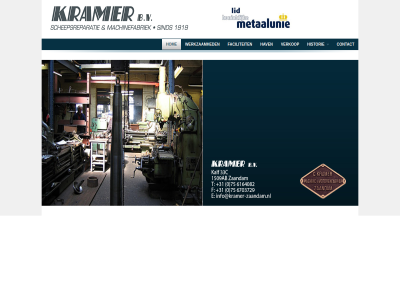 b.v contact faciliteit hav historie hom kramer machinefabriek scheepsreparatie verkop werkzam zaandam