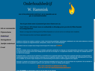 -18.00 -4040486 00 070 08.00 1 2020 2150 2551xr administratie afgehandeld bekend bel bereik den direct drukt e e-mail enig f facturatie februari geword gezicht grot hag hammink info info@verwarmingsonderhoud.nl ingeschrev jaarlijk jans k.v.k kantor klant ma ma-vrij mail momentel nem nieuw o onafhank onderhoud onderhoudsbedrijf onz partner prijzenschema r ronnie servic storingsdienst telefonisch tijd uu vanaf verander verwarmingsonderhoud voorwaard vrij werkwijz wij willem zelfstand
