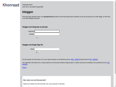 035 0900 24 5555544 6039444 algemen all b.v bekijk bereik contact dag dienst doet email enginer geregistreerd informatie inlogcod inlogg kantoorur khonrad kunt log lokal nieuw on onderdel onz open opent opnem per pincod privacy product publiek rol servicedesk sign sign-on singl sit softwar stat tabblad tarief telefoonnummer tijden toegangscontrol toegank uitsluit uur visma websit wet