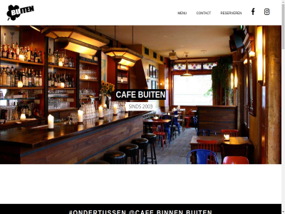 +31 00 01 03 1072 11 115 12 16 20 2003 2016 22 24 40 670 adres all amsterdam an bel binn borrel buit caf cafe.binnen.buiten contact dag diner donderdag drank drink eten follow geopend info@cafebinnenbuiten.nl instagram keuk load lunch menu mor on ondertuss openingstijd reserver ruysdaelkad sind svp uur vrijdag zaterdag zondag