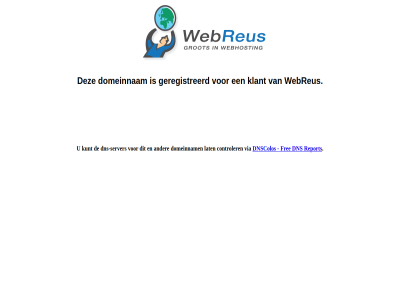 controler dns dns-server dnscolos domeinnam free geregistreerd klant kunt lat report server verwijz via webhost webreus