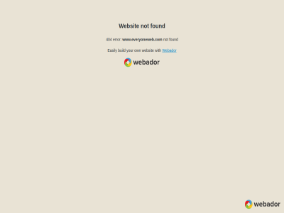 404 build easily error found not own webador websit with www.everyoneweb.com your