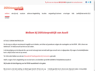 -17.00 -221 -6200489 00 04 06 08.30 085 10 10.000 2 2017 2022 3 489 619 62 aangeslot aantal aardig actuel advies afgesprok afsprak afval afvall apothek arts/specialist asselt beantwoord bedrijv begeleid behaald behandel beid bekwam bel belangrijk bereik berichtgev betrok bevest beweegprogramma bied bloeddruk borgafsprak client consult contact contactformulier copd copyright corona coronavirus cvrm denk diabetes diabetes-medicijn dieet dieetadviser dieetvrag dietist dietistenpraktijk drempel drenth e eetgewoont eig eigenrisico email ervar eten facebok flevowijk fysiotherapeut gat gebruik gemaakt geprat geschikt gevall gli goed groepsbegeleid hel hierop hoef hog hom houd huisart huisarts ict individuel info@dietistvanasselt.nl informatie informer initiatief inloopspreekur juist kennis ker ketenzorg kg kid kinder koolhydraatarm kopp kort kunt laag-drempel laatst lag lat laura leefstijlinterventie les liever locaties luk m.b.t maatregel mak makkelijk medicijn mellitus minder mogelijk naast nauwlet nem nieuwsbrief noord onduid ontvangt onz openingstijd opgenom overijsel patient per praktijk praktijkvoorwaard prettig privacy relaties resultat rivm samenstell samenwerk schol snell specialist spectaculair spreekur stand stat steunhart super tariev team techniek tel telefonisch ter terecht tijden toegang toepass typ uitlegg uur vacatur veilig vel verantwoord verbeter verder veren vergoed verklar vermeld verplicht verricht verschill verwijzer verzorg videoconsult vind vindt voeding voedingsadvies voedingskeuz voedingspatron voedingsvrag voel volg volgen volwassen voorlicht vormgev vrag waardevoll wanner we welk welkom werkdag wet wij wild wilt work zak zon zorg zorgverlener zowel zuid
