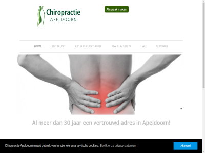 00 03 05 055 08 15 18 21 30 367 7322 77 adres afsprak akkoord analytisch apeldoorn behandel behandelt bekijk benjamin bezoek chiropractie chiropractor contact cookies deventerstrat dienst dinsdag direct donderdag eerst eningstijd faq functionel gebruik gemaakt hom james jar jl klacht maakt maandag mak meest n ontdek onz park privacy sit smart statement telefon tijden uiteenlop uur verklar vertrouwd vrijdag waarmee websites wij woensdag zuilekom