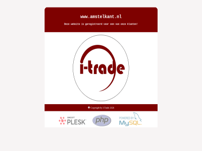 2026 amstelkant.nl by copyright geregistreerd i i-trad klant onz trad websit www.amstelkant.nl