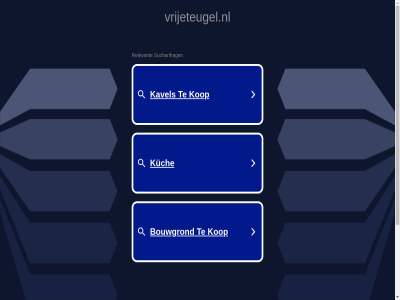 auf automatisiert bereitgestellt beziehung das dies dieser domain domain-inhaber dritter dynamisch erwerb generiert inhaber kauf keiner komm konn mit nutzt oder parking policy privacy programm sedo seit sie steh und vom von vrijeteugel.nl webseit werbeanzeig wurd