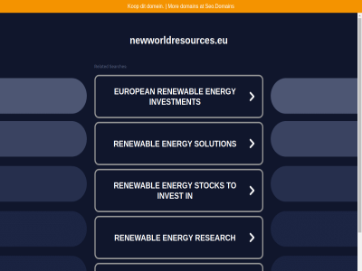 at domain domein kop mor newworldresources.eu seo.domains