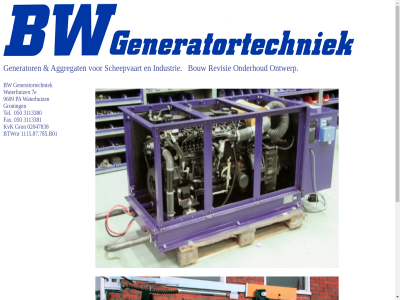 02047838 1115.87.785 7e aggregat b01 bouw btwnr bw generator generatortechniek gron groning kvk onderhoud ontwerp revisie waterhuiz
