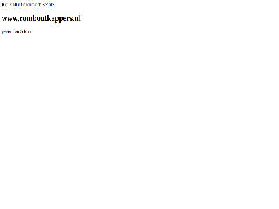 b.v binnenkort gehost internetdienst solcon vindt websit www.romboutkappers.nl