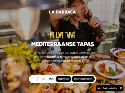 barraca collega del familie groepsreserver hart huisgemaakt la lov ma maastricht mediterran menu populair reserver restaurant s server tal tapas vri vriend we wij wijk wyck