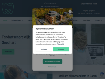 -8602 00 035 08 09 0900 17 2e 31 3741 542 8 accepter adres akkoord all baarn baarnsch behandel bekijk bel bied buit contact cookie cookie-instell cookies dijk echter ervar etag gan gat gebruik gecontroleerd geopend gev goedhart herhaalbezoek hom info@tandartsbaarn.nl informatie inschrijv instell klik kunt locatie lr ma meest nieuw onthoud onz openingstijd plan praktijk privacy privacybeleid relevant rout specialisaties spoed spoedpraktijk t/m tandart tandartsenpraktijk tariev toestemm uur verhuisd vindt voorkeur vr waarder websit wel welkom wij zorgboulevard