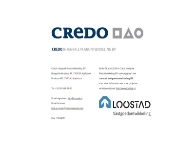 +31 -368 00 01 10034012 2019 38 44 485 55 7300 7324 algemen apeldoorn april ba boogschutterstrat bv credo email factur info informatie integral kvk loo loostad nl onz planontwikkel postbus project samengegan sind stad tel vastgoedontwikkel verwijz volkerwessels.com wij www.loostad.nl