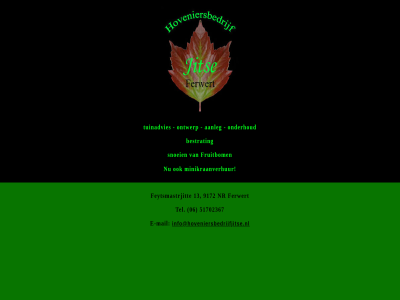 06 51702367 bestrat e e-mail fruitbom hoveniersbedrijf info@hoveniersbedrijfjitse.nl jit mail minikraanverhur snoei tel welkom