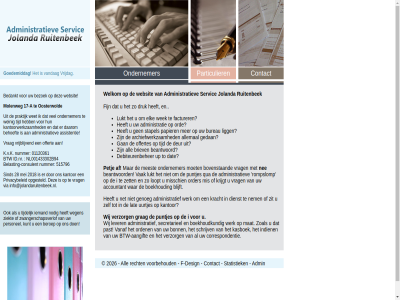 .. 01120361 17 2018 2026 28 515796 a aangift accountant admin administratie administratief administratiev af all allemal archiefwerkzam assistentie beantwoord behoeft belast belasting-consulent beroep blijft boekhoud boekhoudkund bonn bovenstaand briev btw btw-aangift bureau consulent contact correspondentie daarom dat debiteurenbeher design deur dienst druk elk f f-design facturer fijn gan gedan genoeg goedemiddag grag i indien info@jolandaruitenbeek.nl jolanda jolandaruitenbeek.nl k.v.k kantoorwerkzam kantor kasboek kracht krijgt kunt lat lever ligg loopt lukt mat meest mei mis misschien moet molenweg nee nem net nodig nummer offert offertes ondernemer oosterwold opgesteld ord orden order papier particulier past personel petj praktijk privacybeleid puntjes qua recht rompslomp ruitenbek schrijv secretarieel servic sind stapel statistiek tijd tijdelijk to up uurtjes vak vanaf vandag verzorg via voorbehoud vrag vrijblijv vrijdag war websit wegen weinig wek welkom werk wet wij zet ziekt zit zoal zwangerschapsverlof