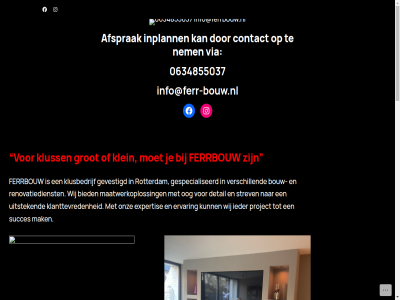 0634855037 92200087 aannemer afsprak algemen bied bouw btw contact detail efficient ervar expertis ferrbouw gespecialiseerd gevestigd geweld grot ieder info info@ferr-bouw.nl info@ferrbouw.nl inplann klanttevred klein klusbedrijf kluss kunt kvk lat maatwerk maatwerkoploss mak manier mat nem nl004943461b11 nr offert onz oog opnem project renovatiedienst rotterdam sam sloopwerk sloopwerkzam strev succes team uitstek veilig verbouw verschill via voer we wij