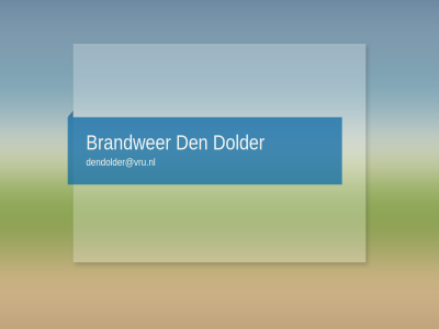 brandwer den dendolder@vru.nl dolder