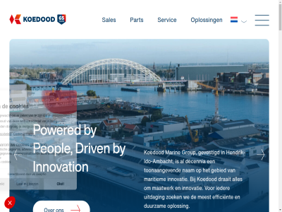 +31 21 27 31 3341 681 78 ambacht bekijk bezoekadres binn breidt by contact contactinformatie cookieverklar del direct email googl group hendrik hendrik-ido-ambacht ido info@koedood.nl innovatie innovatief jij koedod legal lw mad map marin maritiem next noordeind oploss part previous privacyvoorwaard quem rol rout sales sector servic speelt team telefon uitmak vacatures verduurzam voortvar vooruitstrev werk with