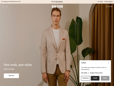 0 100 a accept best cart collection content cookies customer declin denim detail experienc explor fashion find free from googl latest menswear netherland new now preferences privacy provid s shipping shop skip stor styles support term the this to uses view wam websit wek with you