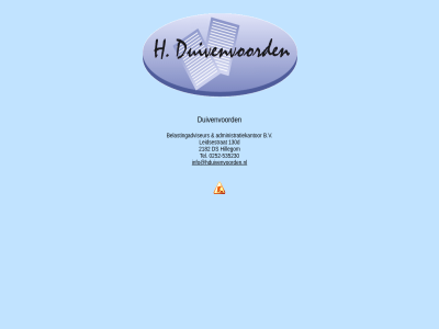 -535230 0252 130d 2182 administratiekantor b.v belastingadviseur ds duivenvoord hillegom info@hduivenvoorden.nl leidsestrat tel