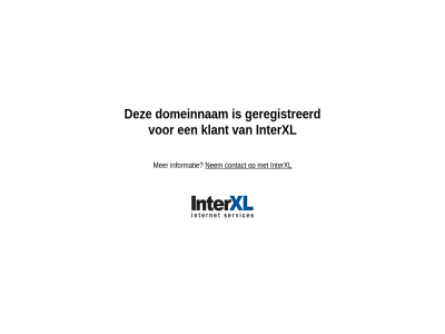 contact domeinnam geregistreerd informatie internet interxl klant nem services