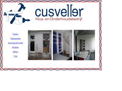 contact cusveller klus offert onderhoudsbedrijf portfolio vakmanschap vlok welkom