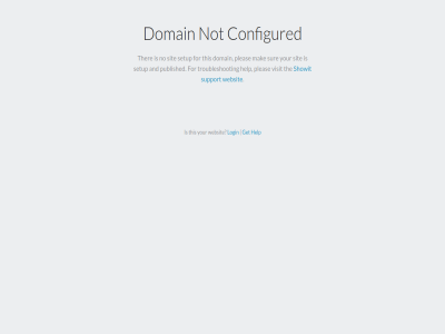 configured domain get help login not showit support this websit your