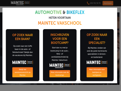 030 59 70 752 auto automotiv ban bedrijv bekijk bikeflex binn bootcamp bouw buitenland contact cursuss fiet fietstechniek gediplomeerd het informatie inschrijv jij juist keihard maintec nederland nodig opleid praktijkopleid snel specialist start technisch toekomst toff vacatureoverzicht vacatures vak vakmens vakschol ventilatietechniek via vind volg voortan we werkgever zoek