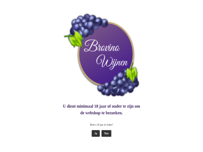 18 bent bezoek brovino dient jar minimal nee ouder webshop wijn